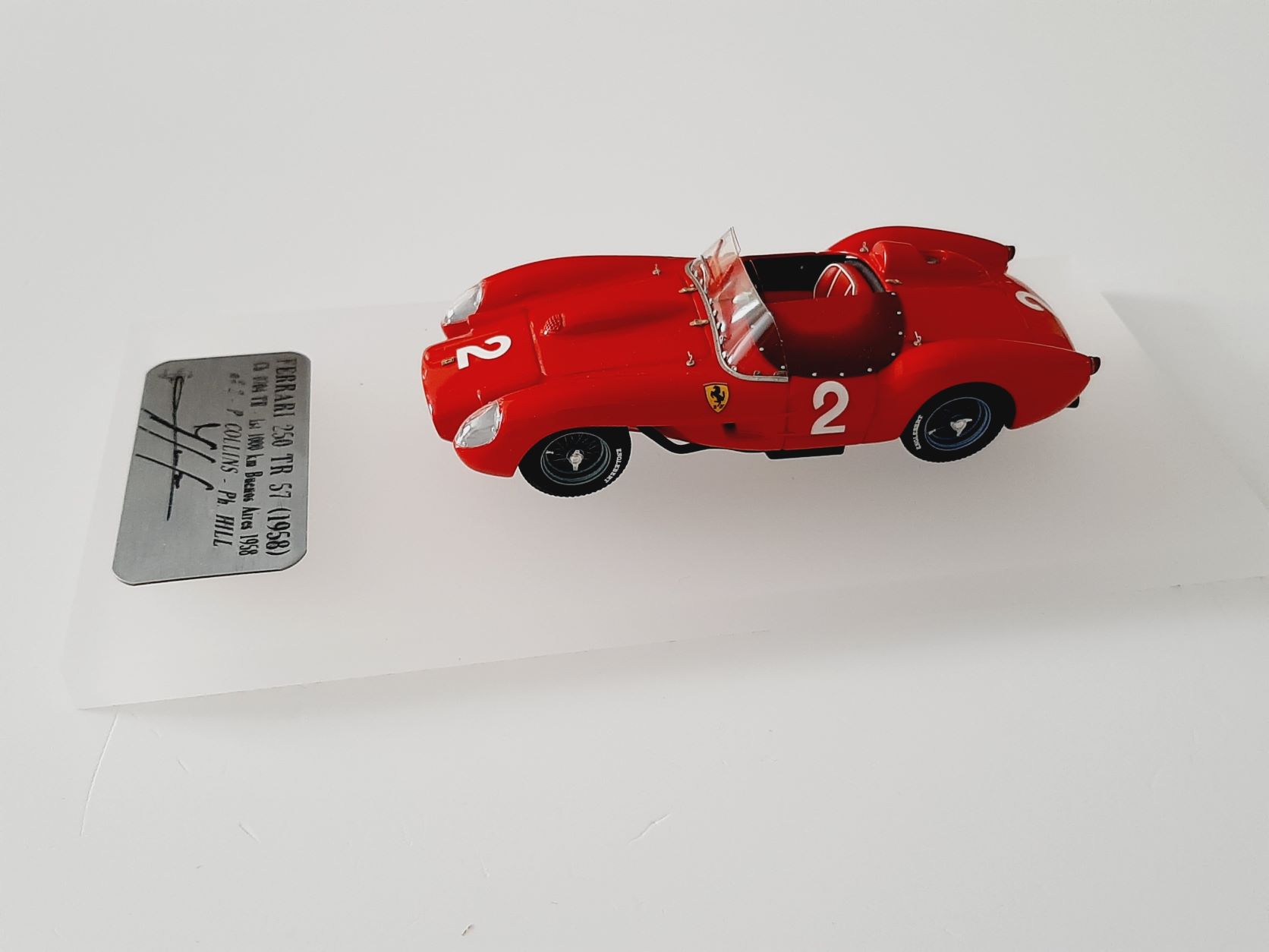 F. Suber : Ferrari 250 TR 57 winner Buenos Aires 1958